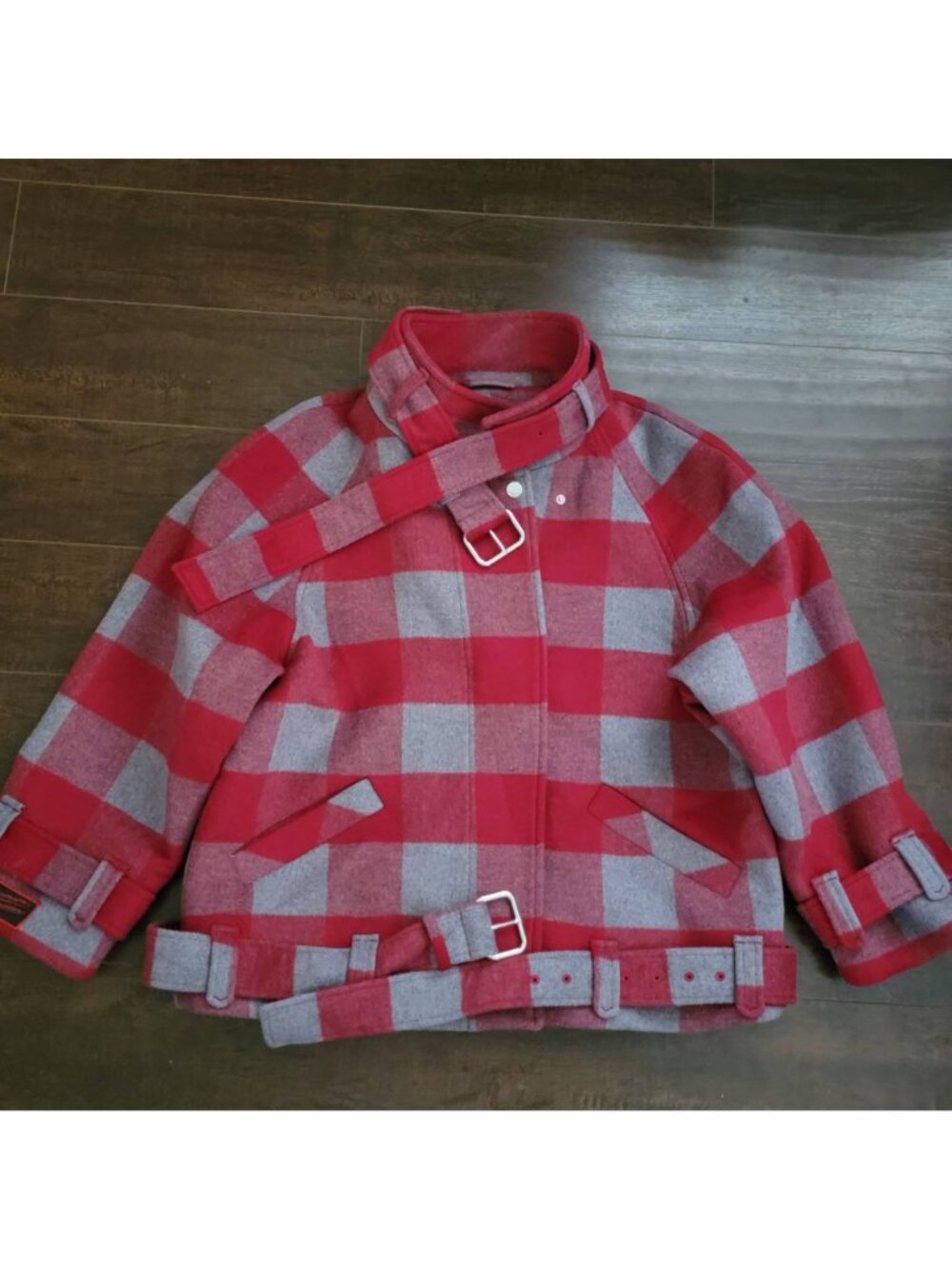 Damson Madder Wool Mock Neck Bomber Coat Town & Country Heritage Twee Womens 8 - Picture 2 of 12